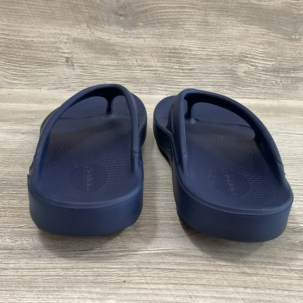 OOFOS Original Recovery Sandals Mens 8 Womens 10 Flip Flop Thong Shoes Blue
